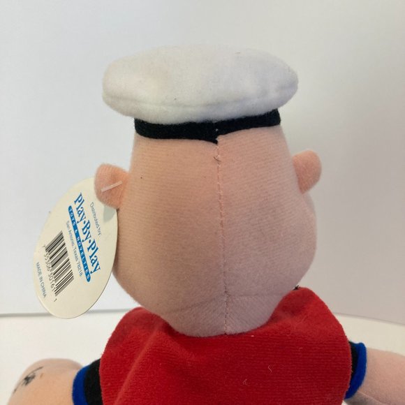 Vintage 1994 Popeye 13” Plush Doll Play by Play Stuffed Toy Sailor Man With Tag - Picture 9 of 13